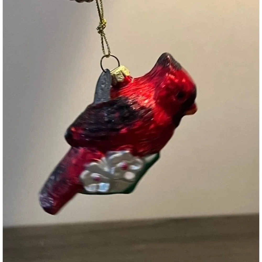Thomas Pacconi 2003 Glass Cardinal Christmas Ornament 3.25